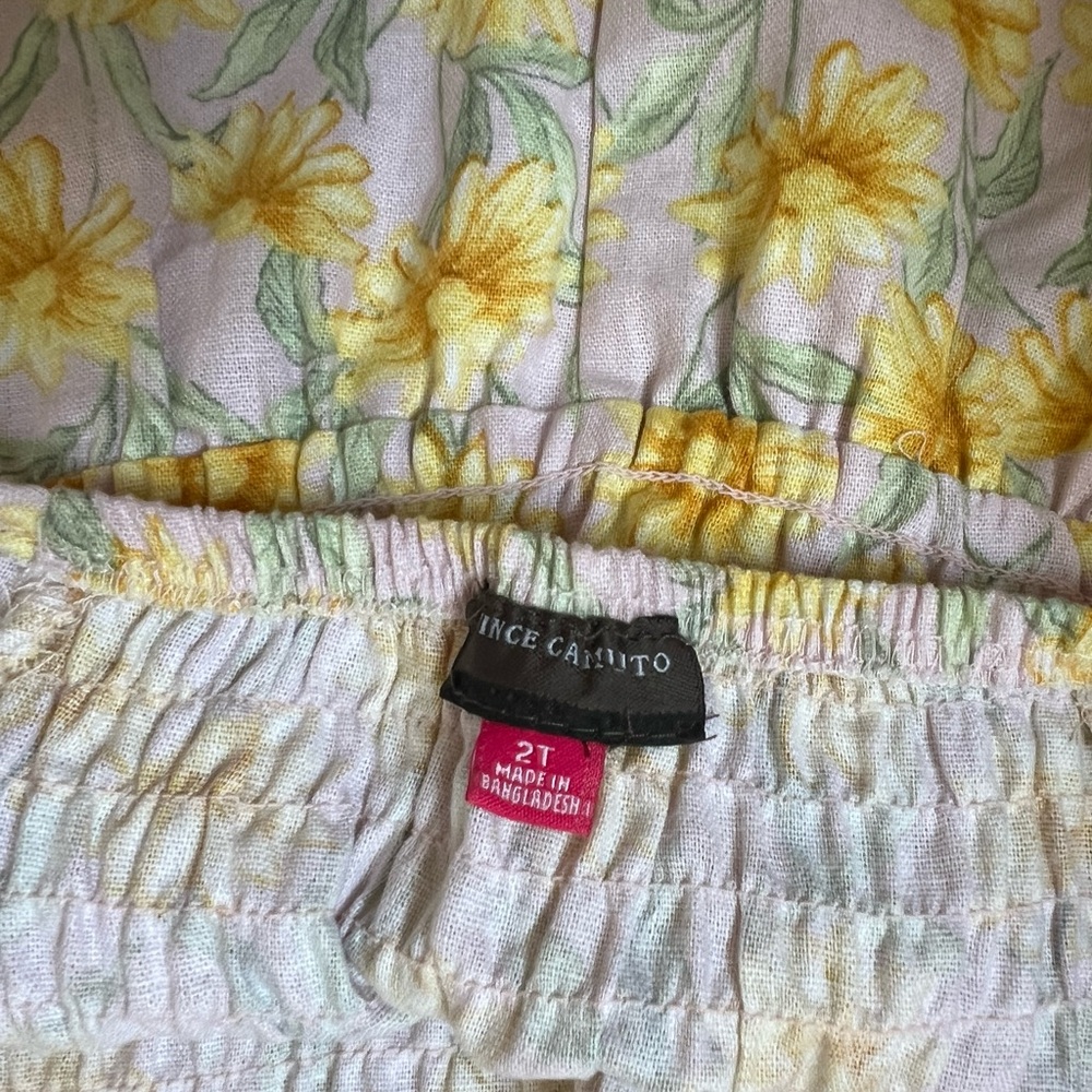 Vince Camuto sunflower romper size 2T - Picture 2 of 4